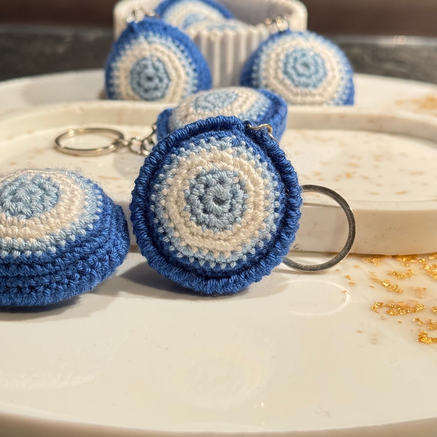 Nazar Schlüsselanhänger blau weiss