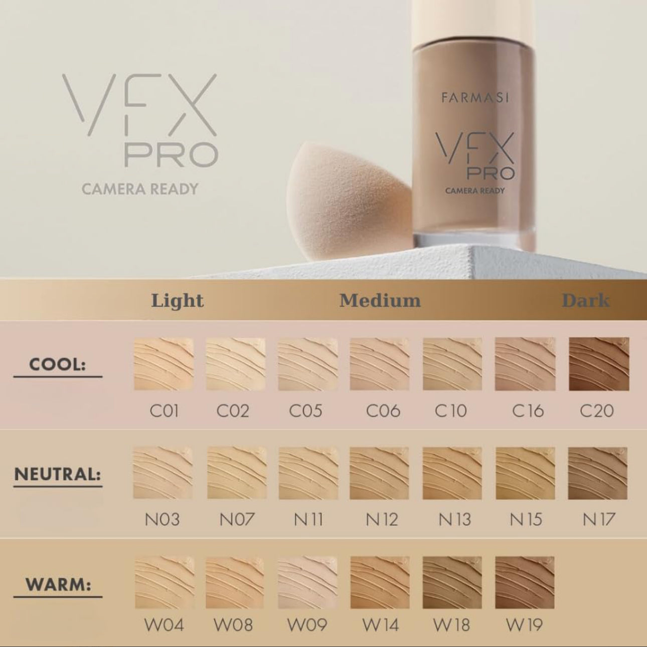 VFX PRO FOUNDATİON N17 30ml